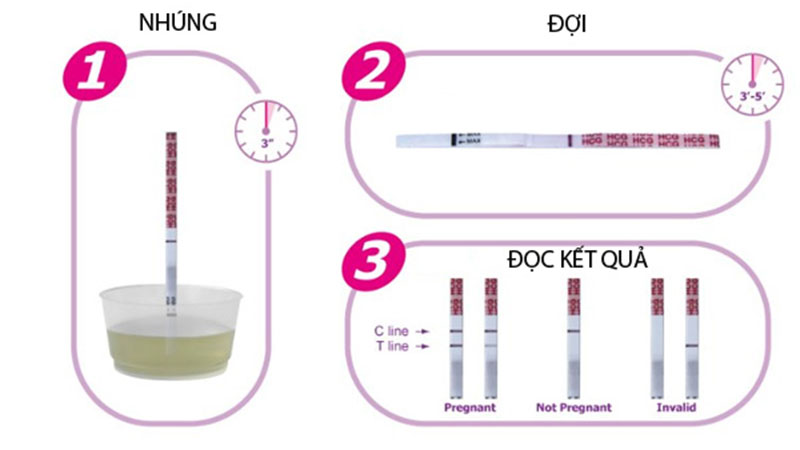 Xé bao bì, cho nước tiểu vào cốc nhựa. Bạn nên lúc dòng nước tiểu đầu tiên để thử.